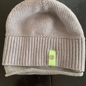 Lululemon Grey Knit Winter Hat